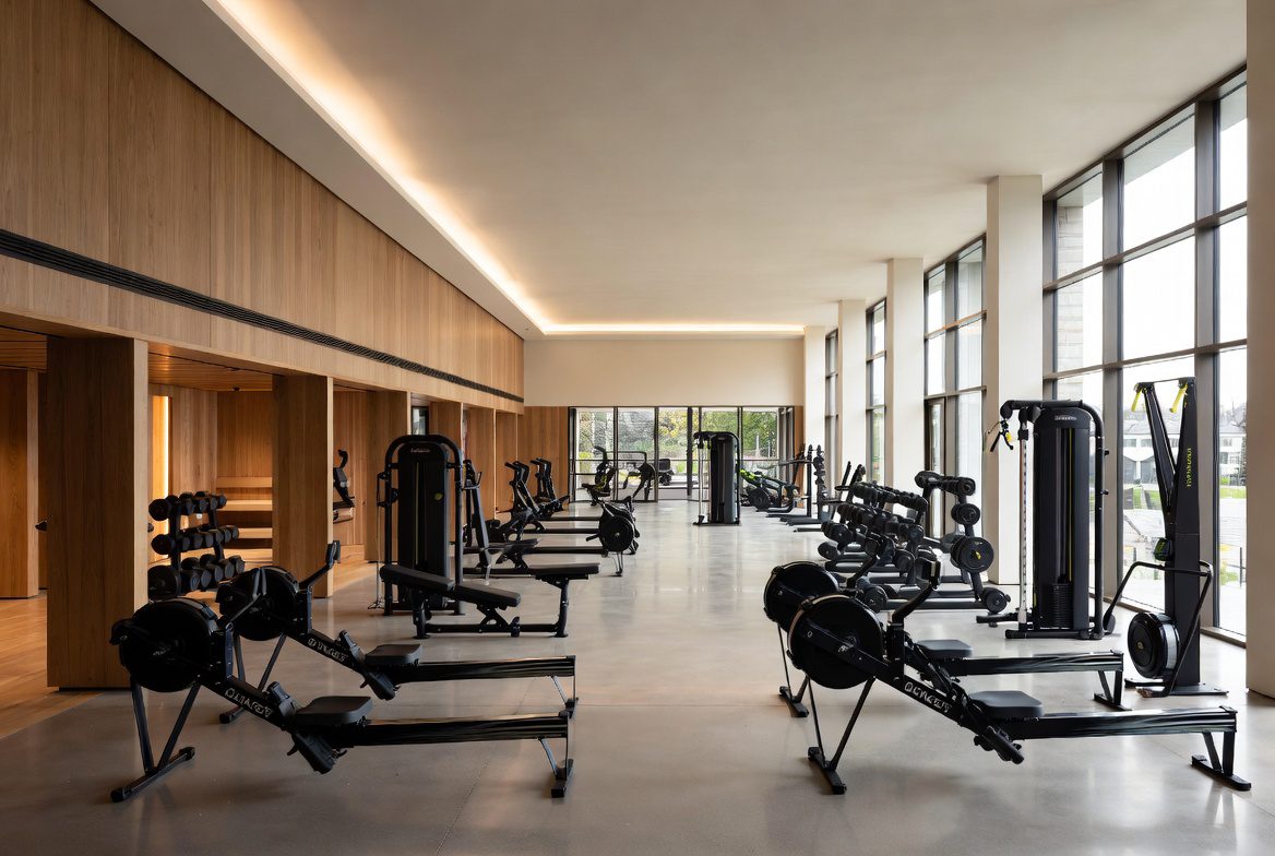 The health club floor